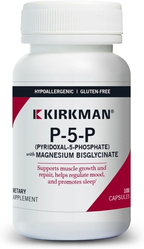 [BRSWIATRA4PAA33O] Kirkman - P-5-P (Pyridoxal 5-Phosphate, B-6 bitamina Metabolite) Magnesium Bisglycinate - Hypoallergenic