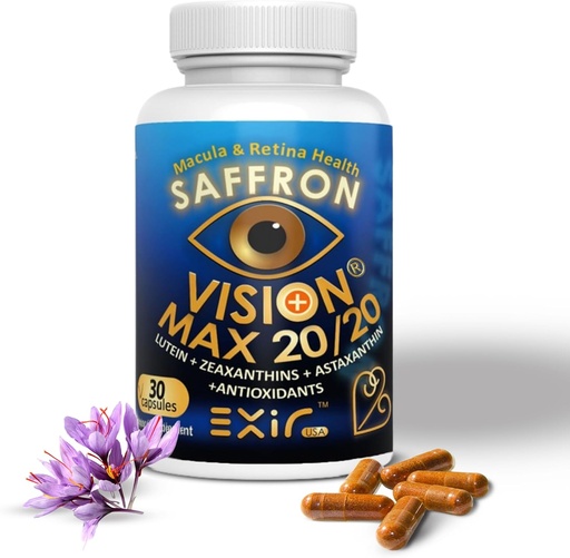 [BRSRMBACPIPQAFD4] EXIR Eye Vitamins Supplement for Vision, Eye Strain, Dry Eyes, VM20-30 Capsules