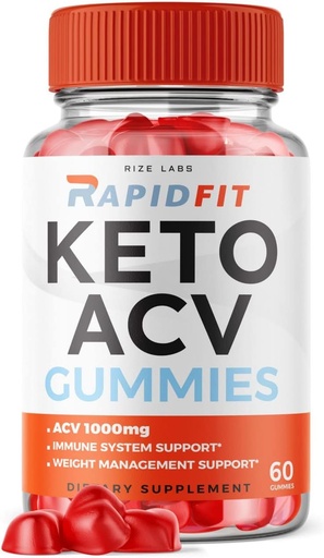 [BRSROZYPC57GMYLP] rize labs Rapid Fit Keto ACV Gummies for Advanced Weight Loss with Apple Cider Vinegar Supplement Belly Fat Extra Strength Gomitas (60 Gummies)