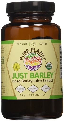 [BRSWKYAMCYFBK3TU] Pure Planet Just Barley Organic Powder - 80 Servings, 2 pack