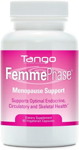 [BRSWIYIMOQJWC2DY] FemmePhase Advanced Menopause Support Formula: All-Natural Herbal Supplement for Hot Flashes, Cramps, Fatigue, Night Sweats, and Mood Changes (60 Vegetarian Capsules)