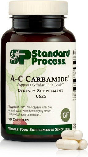[BRSWIYT7BIABC3LY] Standard Process Inc. A-C Carbamide - Gluten-Free Kidney Support Supplement with Vitamin A, Vitamin C, and Arrowroot Flour - 90 Capsules
