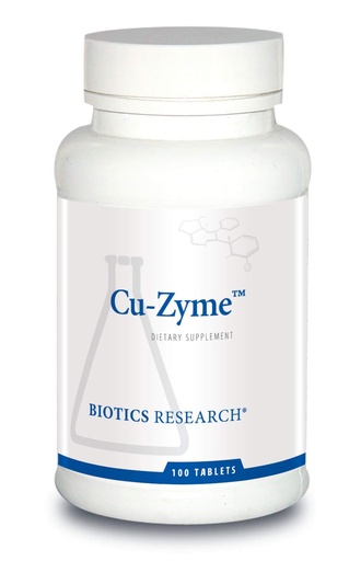 [BRSWGEI2BUNGEADL] Biotics Research Cu-Zyme Essential Mineral Supplement, Energy Metabolism, Iron Absorption, Healthy Bones, Immune Function 100 Tablets
