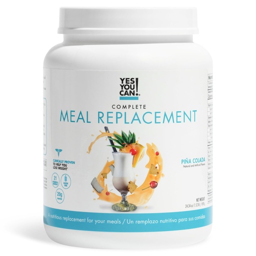 [BRSROCA3AUMB6FDX] Yes You Can! Complete Meal Replacement - 15 Servings, 20g of Protein, 0g Added Sugars, Over 20 Vitamins and Minerals - All-in-One Nutritious Meal Replacement Shake (Piña Colada)