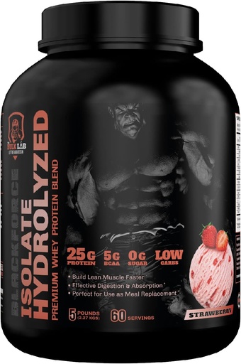 [BRSRM23RDEIWO236] Whey Protein Isolate (Strawberry) 5LBS - Protein Powder isolatua, GMO ez-GMO - Proteinaren lagintzaile askea zure lehen erosketan!