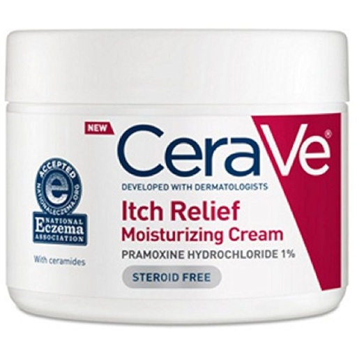 [BRSWKZL7OJ4RMH3C] CeraVe Moisturizing Cream for Dry Skin Relief, 12 Ounce, Fragrance Free Cream with Pramoxine for Itch Relief