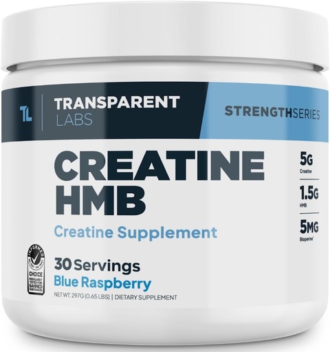 [BRSROBARDEMQYFLA] Creatine HMB a" Blue Raspberry (0.65 lbs./30 Servings)
