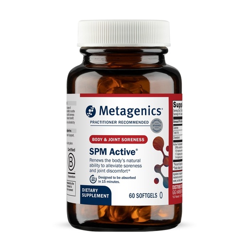 [BRSWK2YPDIMQ2C3M] Metagenics SPM Active - Specialized Pro-Resolving Mediators from Marine Oils - Supports Normal Inflammatory Response, Tissue Health, Joint Comfort, Immune Health - Non-GMO & Gluten-Free - 60 Softgels