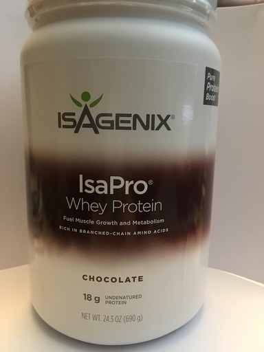 [BRSWICTYBZ7QM2DG] Isagenix Isapro Whey タンパク質 チョコレート キャニスター (24.3oz) 30 サービング