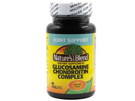 [BRSWIZQCCQHBEE3I] Nature's Blend Glucosamine Chondroitin Complex Tablets, 60 Tabs