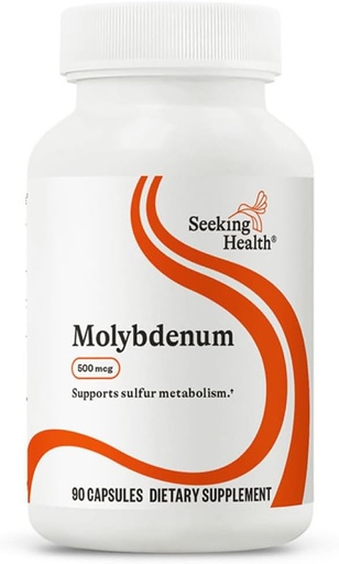 [BRSWI2YFCIIWYFI7] Tìm kiếm Health Molybdenum - trợ giúp với Molybdenum Glycinate Chelate - Phụ trợ Sulfite Metabolism & Ccellal Health - Vegetarian và Vegan Capsules - 500 mcg, 90 Capsules