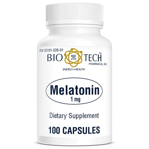 [BRSWIZ3RAJYBOD3G] Bio-Tech Pharmacal Melatonin (1mg, 100 Capsules)