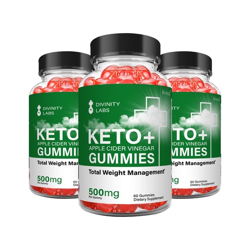 [BRSRMHD7DEFGAELU] Divinity Labs Keto - Divinity Labs Keto Apple Cider Vinegar Gummies (3 Pack, 180 Count)