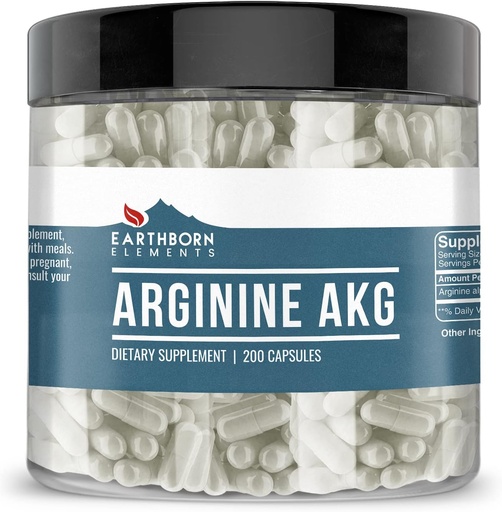 [BRSRMBL4OIBAYYIZ] Земельні елементи Arginine AAKG 200 капсули, Pure & Undiluted, Ні добавки
