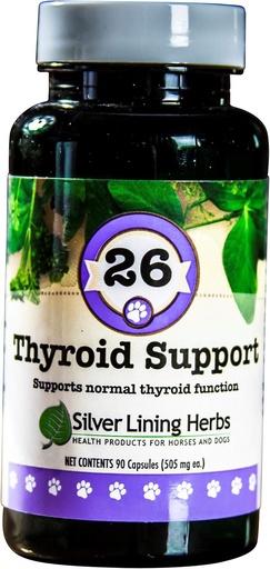 [BRSWGGQBAAMWK2D5] Support Thyroïde pour chiens – supplément naturel à base de plantes pour aider à maintenir une fonction thyroïde saine, respiration et poids – 90 capsules