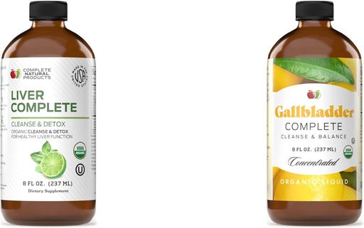 [BRSROHQTOYFQG2YZ] Complete Natural Products Liver Complete 8oz & Gallbladder Complete Cleanse and Balance 8oz Bundle