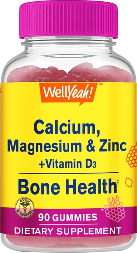 [BRSROC32PJ7GKAD4] Calcium, Magnesium, Zink + Vitamine D3 Gummies by WellYeah 