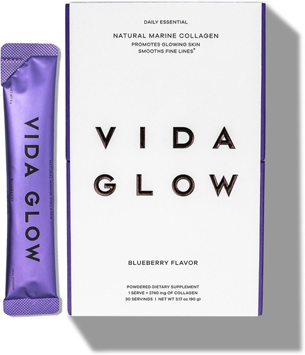 [BRSW2FINDEJRQCLG] Vida Glow Marine Collagen Powder Sachets Blueberry
