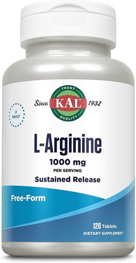 [BRSWI2QEC4HR6EY7] KAL 1000 Mg L-arginine Tablets, 120 Conde