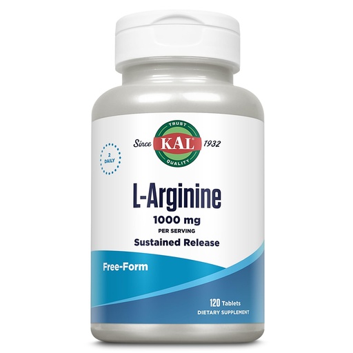 [BRSWI2QEC4HR6EY7] KAL 1000 Mg L-arginine Tablets, 120 Count