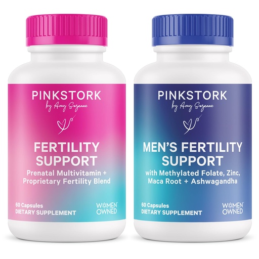 [BRSW2CD6AEBGA2QZ] Pink Stork & Blue Stork His and Hers Fertility Bundle, 60 Capsules Each