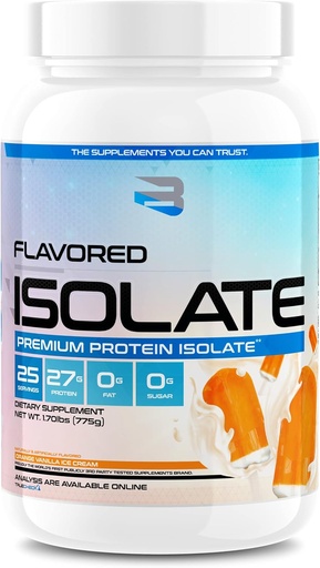 [BRSRMGQTCADW2ADJ] Believe Supplements - Flavored Isolate (Orange Vanilla Ice Cream)