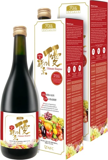 [BRSW2BT7AQHRQ3LG] AFC Japan Digestive Ultimate Enzyme Drink – Pure Digestive Enzymes for Digestion, Gas, Bloating, Constipation Relief & Immune Support – 106 Fermented Fruits & Vegetables, Enzyme Supplement, 720mlx2