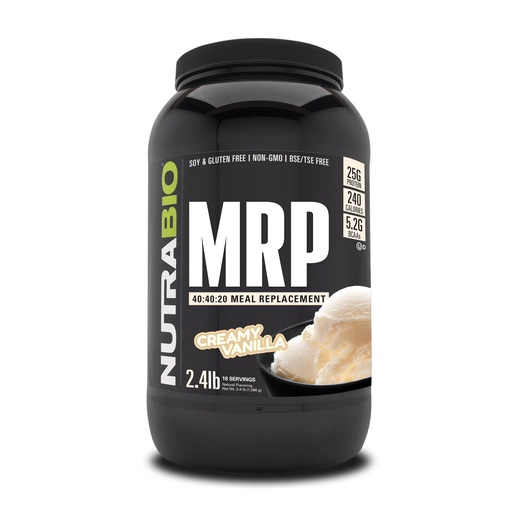 [BRSWKEAMAEBWMDDA] NutraBio MRP Complete Meal Replacement Protein Powder - 2.5 Pounds - Creamy Vanilla