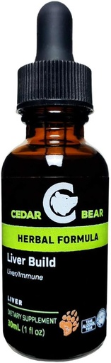 [BRSWKHYTAUNB4EQ3] Cedar Bear Liver Build a Liquid Herbal Supplement That Helps Strengthen Liver and Gallbladder Function 1 Fl Oz