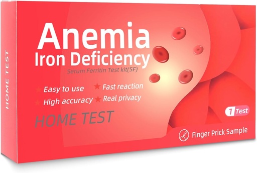 [BRSRAFA5A4MRQH34] Iron Deficiency Test kit for Children and Adults, Rapid Home Test