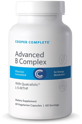 [BRSRMZAOBANB4CDX] Cooper Complete Vitamin B Complex - Methylated Energy & Nerve Support† - 60 Vegetarian Capsules