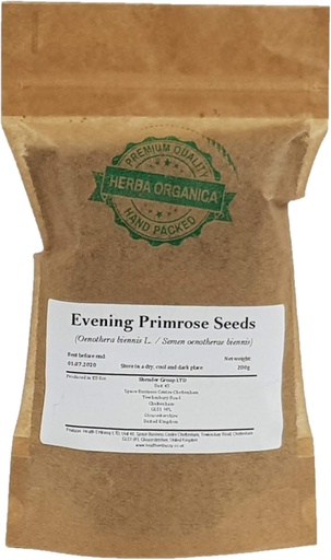 [BRSWGGL7CN6R4AD3] Herba Organica Evening Primrose Seeds - Oenothera Biennis L (200g)