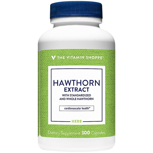 [BRSWIYTYOEDRC3LK] The Vitamin Shoppe Hawthorn Extract, with Standardized and Whole (300 Capsules)