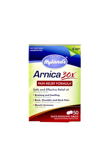 [BRSWIYD7OABWKCY7] Hyland's Arnica tabletes 30X, Dabīgi Homeopātiski Bruizing un Pain Relief, 50 Count (iepakojums 6)