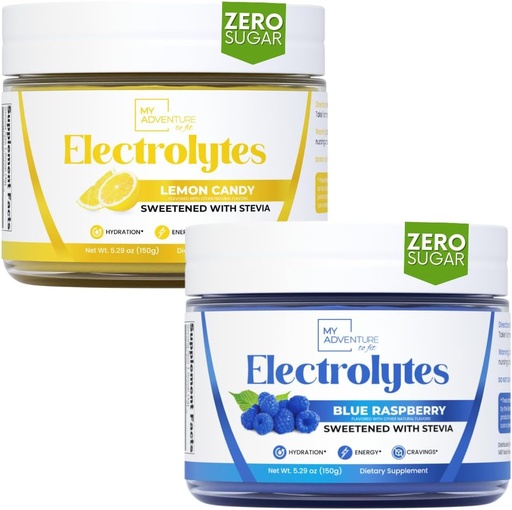 [BRSRAFA7CEPG23A6] My Adventure to Fit Electrolytes - Blue Raspberry + Lemon Candy Flavored