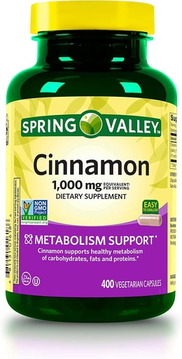 [BRSROZ32OEMA2CQ7] jogi Cinnamon Dietary Supplement, 1000 mg Metabolism Support Dietary Supplement 400 Count