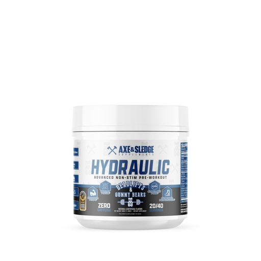 [BRSRAYY3AUNRA3I4] Axe & Sledge Hydraulic Stim-Free Pre-Workout Powder for Men & Women | Performance, Stamina, Focus, Pumps | L-Citrulline, Beta Alanine, Creatine, Caffeine-Free, Deadlifts & Gummy Bears