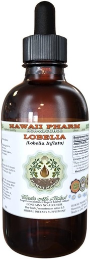 [BRSWKE32CMFB433U] Lobelia Alkol-Free maye özü, Organic Lobelia (Lobelia Inflata) qeyd Herb Glycerite Hawaii Pharm Natural Herbal 4 əlavə