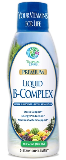 [BRSWIHYKOUGBSHI3] Premium Liquid B Complex Vitamin- Fast Absorbing Liquid B-Complex Supplement w/ all 8 B-vitamins, PLUS energizing herbal blend w/ Ginseng, Ginkgo, and Eleuthero Root - Vegan, NON-GMO - 16oz, 32 Serv