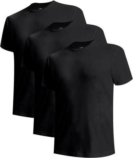 [BRSRABTYOUJRAG33] BAMBOO COOL Vyrų apatiniai marškiniai Slim Fit V- Neck / Krevekas, Moisture- Wicking T- Shirts Minkšti Stretch Balti ąsočiai vyrams, 3 Pack