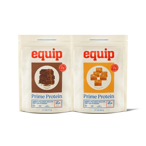 [BRSROAAZDMBBSCTL] Equip Foods Prime Protein Powder Chocolate & Prime Protein Powder Salted Caramel