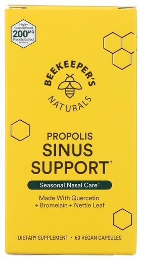 [BRSW2HYDCUPAYHTP] Beekeepers Naturals Propolis Sinus Support, 60 CT