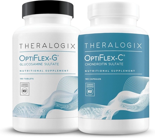 [BRSWYCQQAF7BGHT7] Theralogix OptiFlex Complete - 90-Day Supply - Glucosamine & Chondroitin Supplement - Support Healthy Joint Function - Joint Supplements for Women & Men - NSF Certified - 180 Caps & 180 Tabs