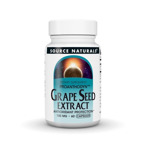 [BRSWIY35AQJQO2I3] Source Naturals Grape Seed Extract, Proanthodyn, Antioxidant Protection*, 100 mg - 60 Capsules