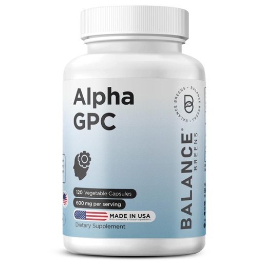 [BRSWYBA3PJ6RQAY3] Balancebreens Alpha GPC Choline Supplement 600mg, 120 Veg Capsules - Advanced Memory Formula, Nootropic Brain Support (120 Count (Pack of 1))