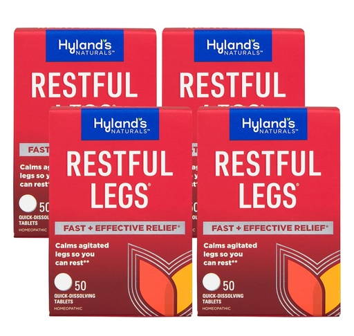 [BRSWIYYMCMMBKH3U] Hyland 's Restful Legs Tablets 50 ea (opakowanie po 4)