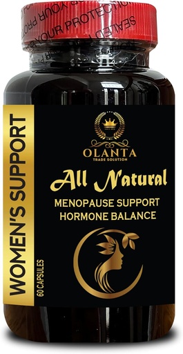[BRSRAHQFCMJRMC33] Menopause Support Supplement - Natural Menopause Supplement for Women, Premenopausal Supplement, Blend Includes Standardized Herbal Extracts - 1 Bottle 60 Capsules