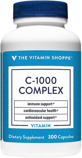 [BRSWIYTYOEDRC2DU] The Vitamin Shoppe C-1000 Complex 1,000MG, Antioxidant That Supports Immune & Cardiovascular Health (300 Capsules)