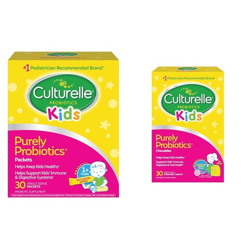 [BRSROAINAACBA2T2] Culturelle Kids Daily Probiotic Supplement & Kids Chewable Daily Probiotic for Kids, Ages 3+, 30 Count