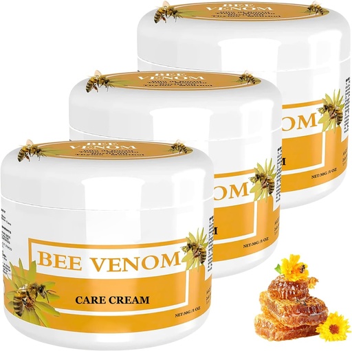 [BRSROBIOCN5WMFDZ] Bee Venom Correction Cream - 3 Conjunto de garrafa para todos os tipos de pele, cuidados profissionais com a pele